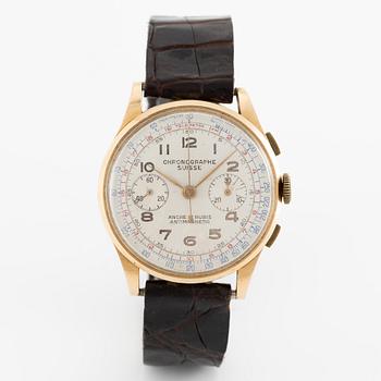 Chronographe Suisse, armbandsur, kronograf, 37,5 mm.