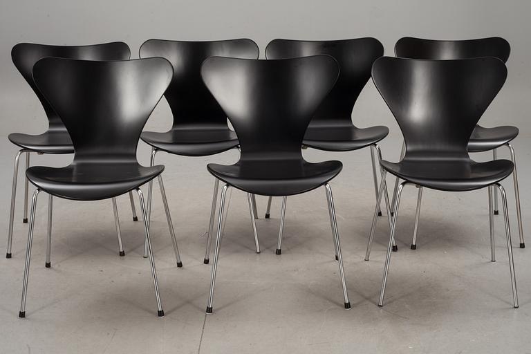 STOLAR, 7 st "Sjuan", design Arne Jacobsen.