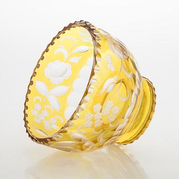 Skål, kristall, 1900-talets mitt.