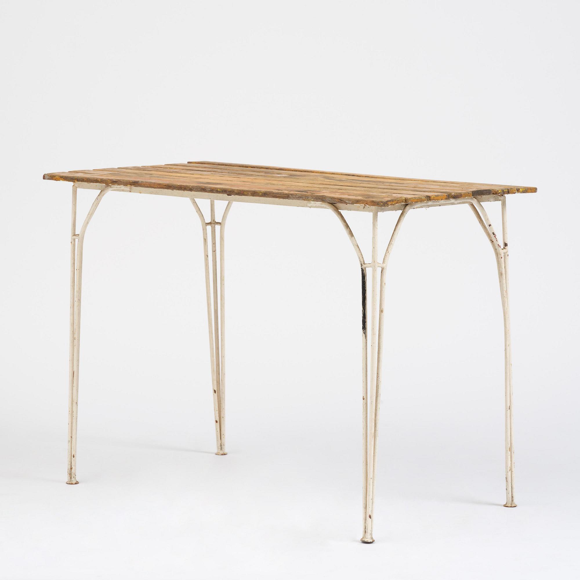 Hans Bergström, a five-piece garden furniture set, ateljé Lyktan, Åhus, 1940s-50s.