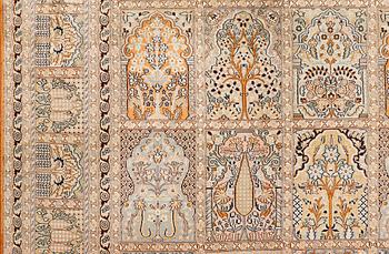 A carpet Silke Kashmir, sk 24X24, ca 372 x 272 cm.