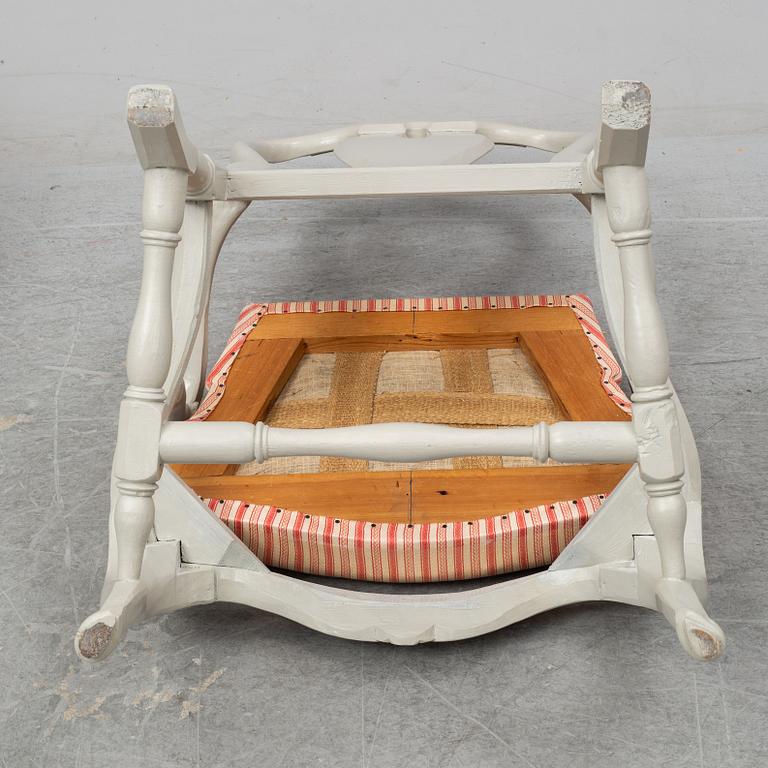 Two Rococo armchairs, 18th Century.