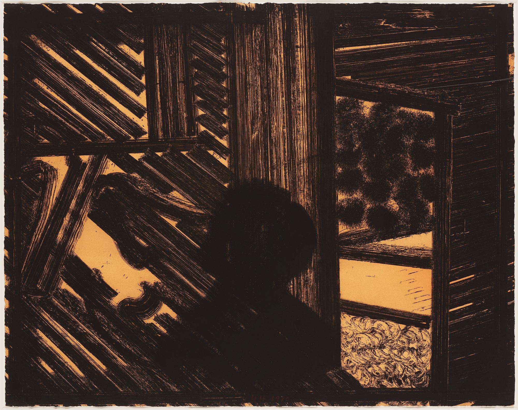 Howard Hodgkin, etsning, 1980. Signerad och daterad.