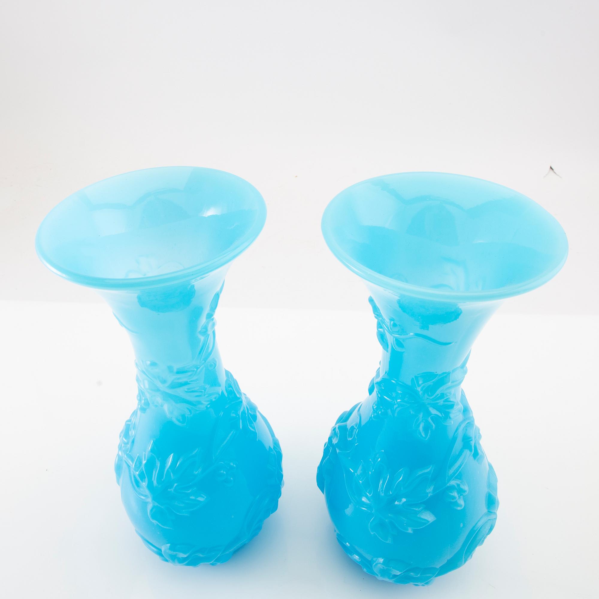 Vaser ett par Baccarat  "Vase de Fantasie no 1". 1860/70-tal.