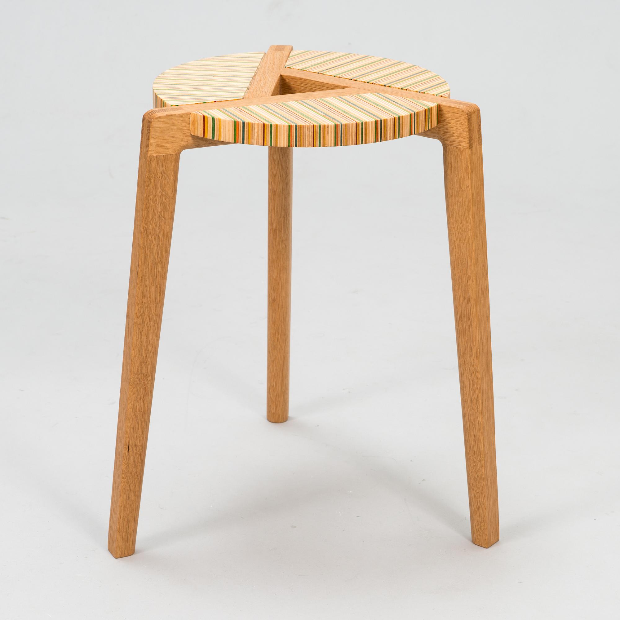 ALEKSI PUUSTINEN, Stool, signed and numbered.