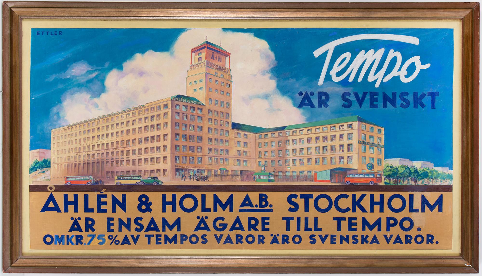 MAX ETTLER, olja på duk, signerad.