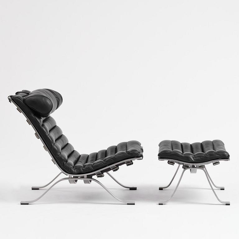 Arne Norell, an "Ari" armchair with ottoman, Norell Möbel, Aneby.