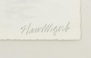 Hans Wigert, drawing, study for etching.