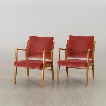 KARL ERIK EKSELIUS, a pair of armchairs.