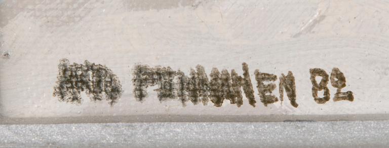 ARTO PENNANEN, olja på duk, uppfodrad på pannå, signerad och daterad -82.