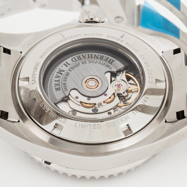 BERNHARD H MAYER, Nauticus, wristwatch, 41 mm.