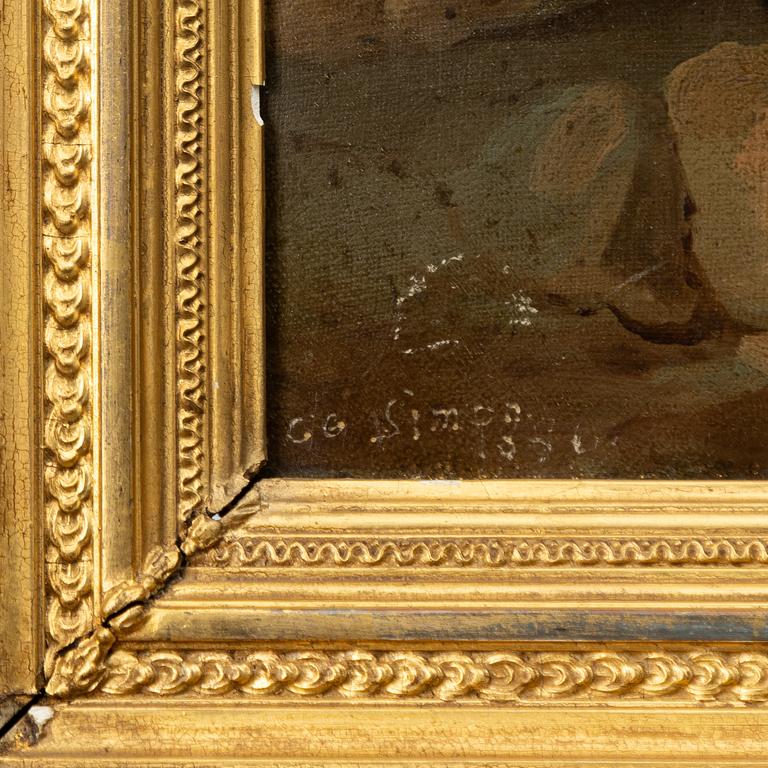Engelsk konstnär, 1800-tal, Vilande fågelhundar.