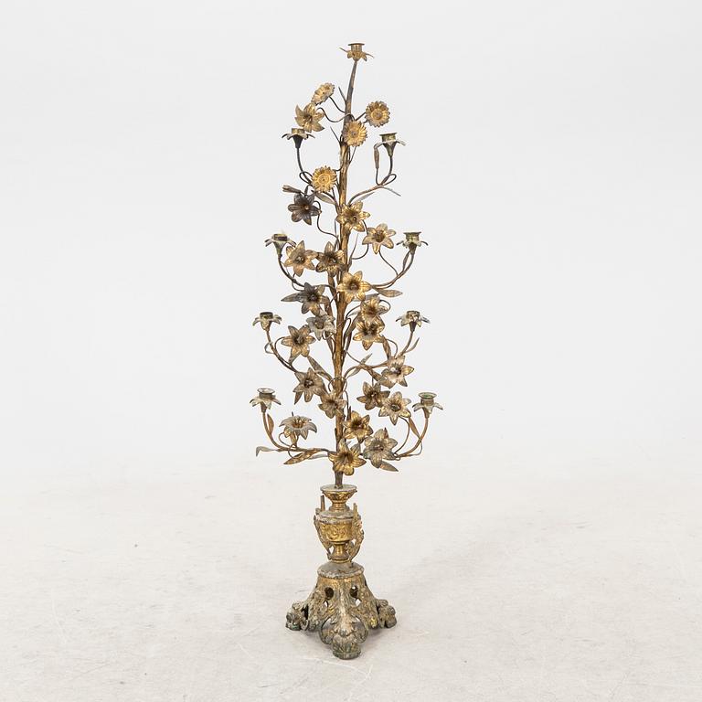 A French late 19th century /20th century candelabra.