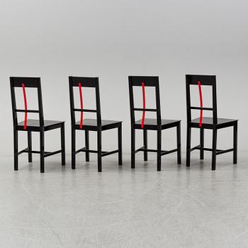 BJÖRN ALGE, four 'Frame' chairs, 1980's.