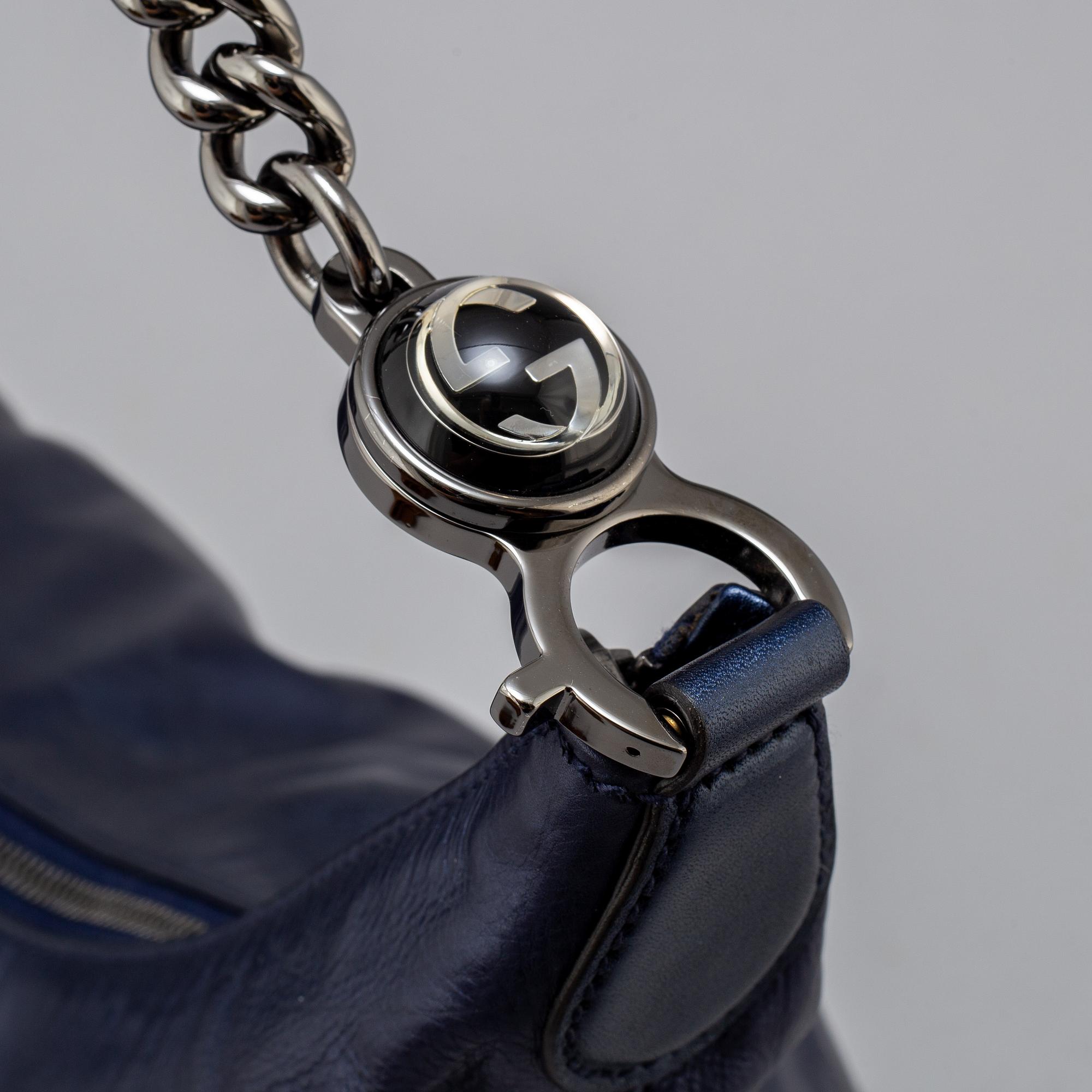 GUCCI, "Soho Metallic Leather Chain Shoulder Bag".