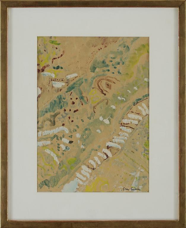 SVEN X:ET ERIXSON, olja och akvarell på papper, signerad.