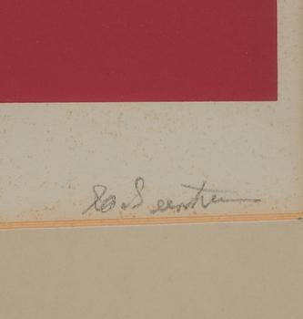 IB GEERTSEN, färglitografi, signerad och daterad 1971, numrerad 56/75 VI.