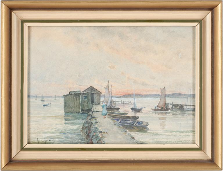 ANNA GARDELL-ERICSON, akvarell, sign.