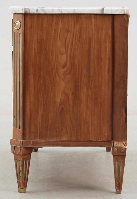 A late Gustavian writing commod by L. Almgren dated 1790.