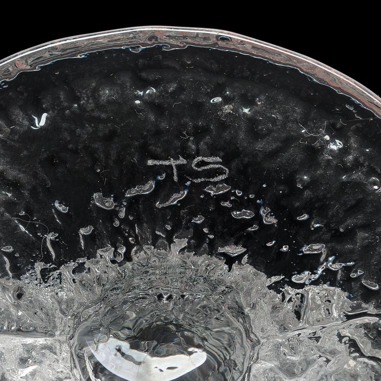 TIMO SARPANEVA, A set of six footed glasses,"Juhlalasi", 2140, Iittala. All signed TS. Design year 1967.