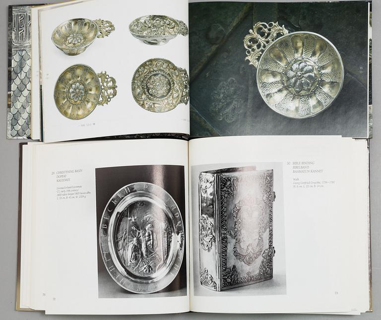 BOOKS, 8 vil. About silver.