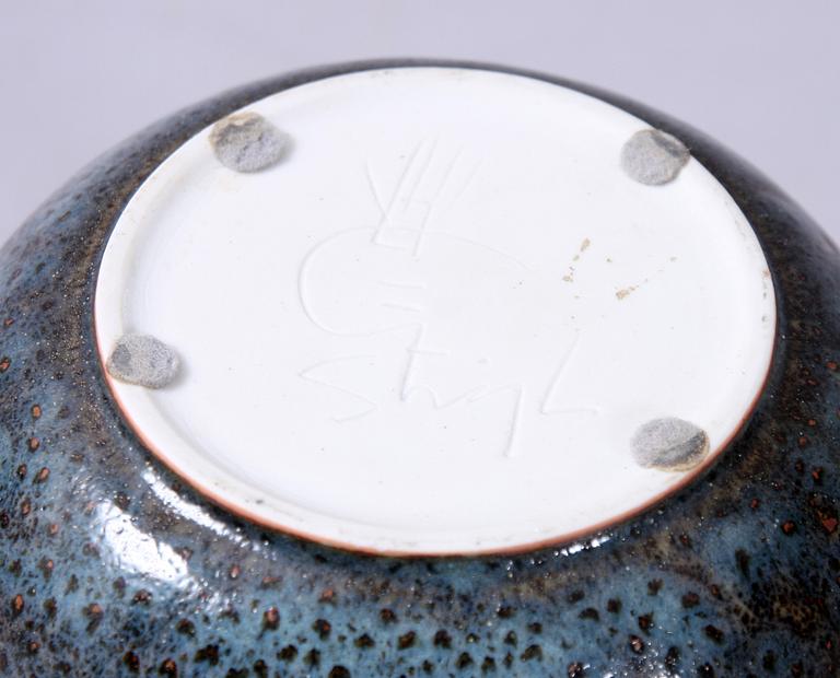 SKÅL, stengods, Stig Lindberg, Gustavsberg, sign.