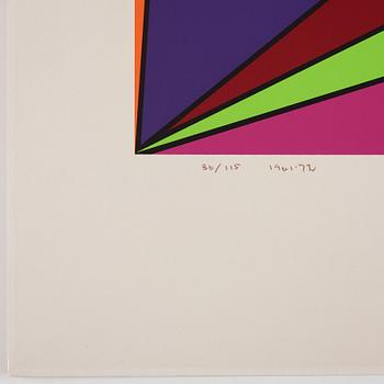 Olle Bærtling, screenprint in colour. Signed and numbered 86/110.