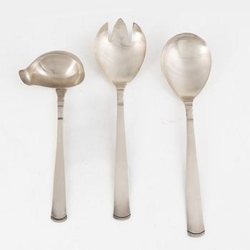 Jacob Ängman, bestickuppsättning, 98 delar, silver, "Rosenholm", Guldsmedsaktiebolaget, Stockholm 1960-80-tal.