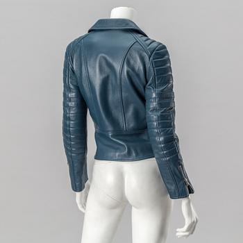 LEATHER JACKET, Celiné, french size 36.