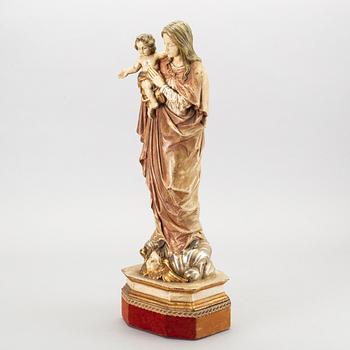 An 1950:s wood figurin from Paoletti, Firenze Italy.