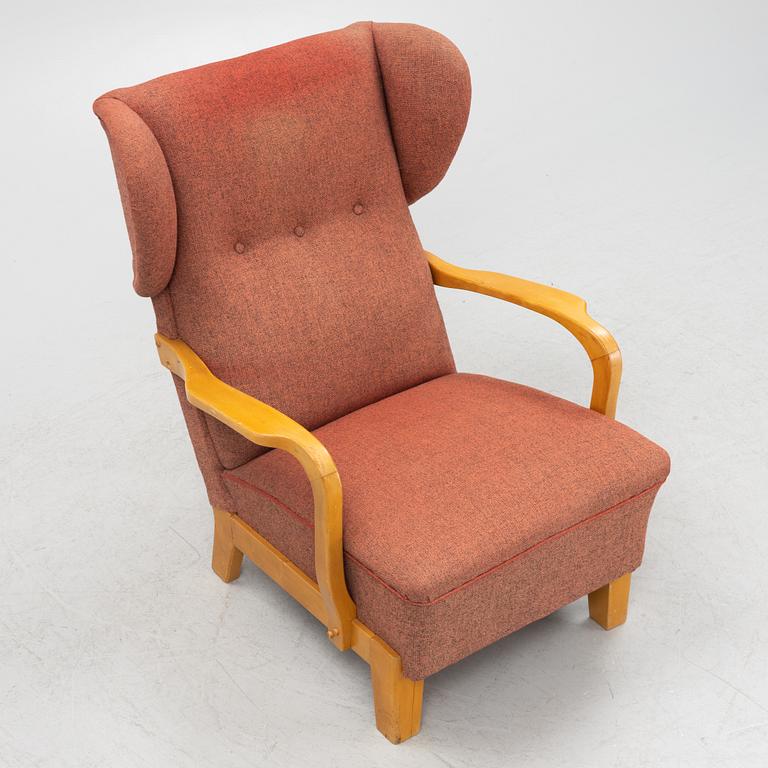 Erik Ahlsén, a Swedish Modern armchair, Kooperativa Förbundet/PUB, 1940's.