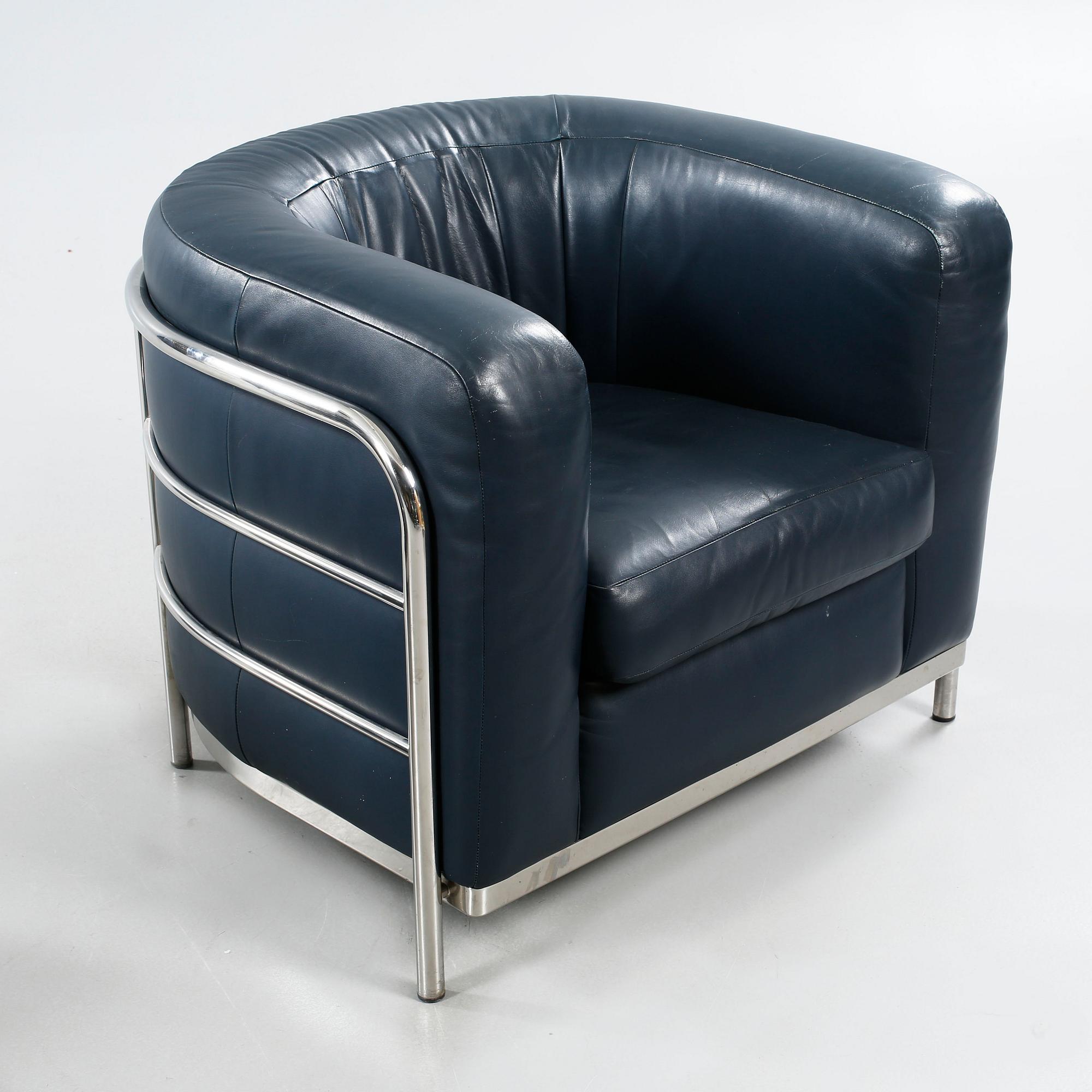 JONATHAN DE PAS, DONATO D URBINO & PAOLO LOMAZOTTI, ett par fåtöljer, "Onda", Zanotta, formgivna 1985.