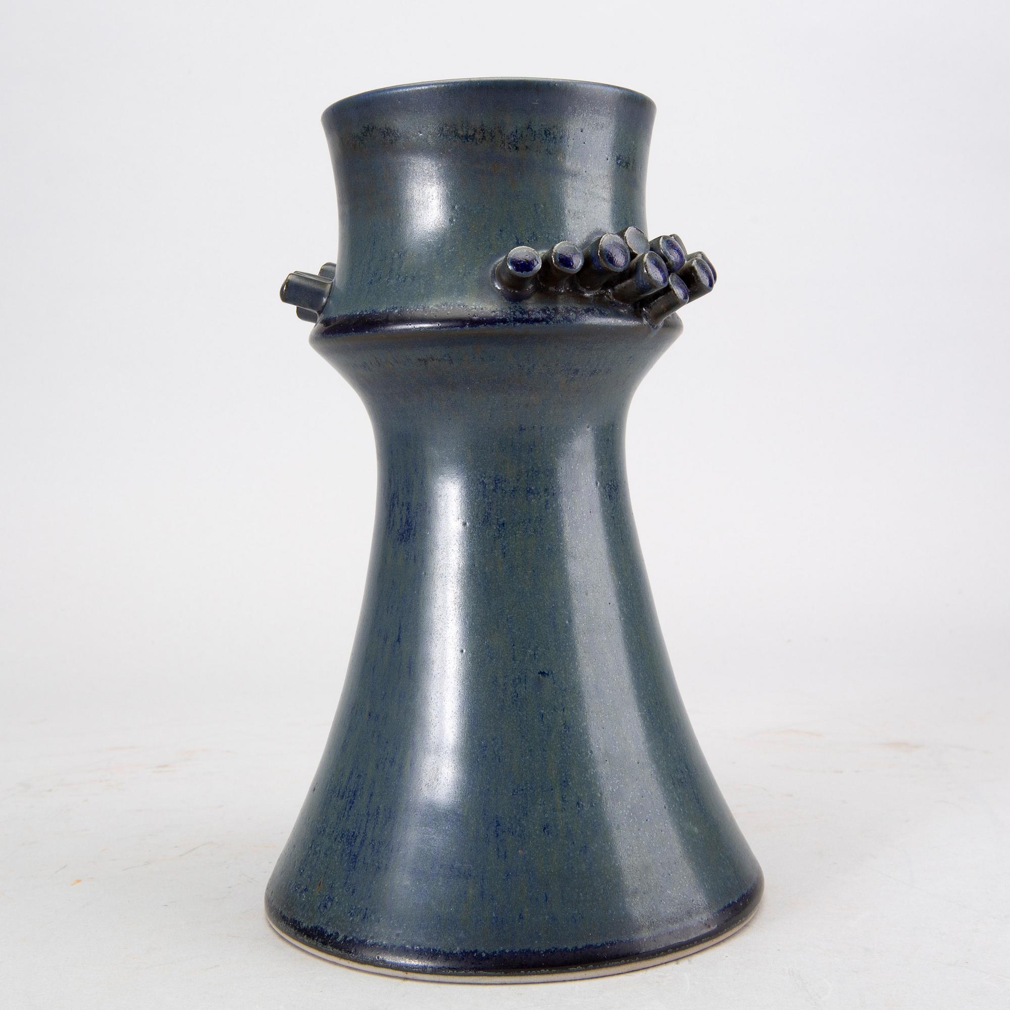 Hertha Bengtson, a signed ceramic vase.