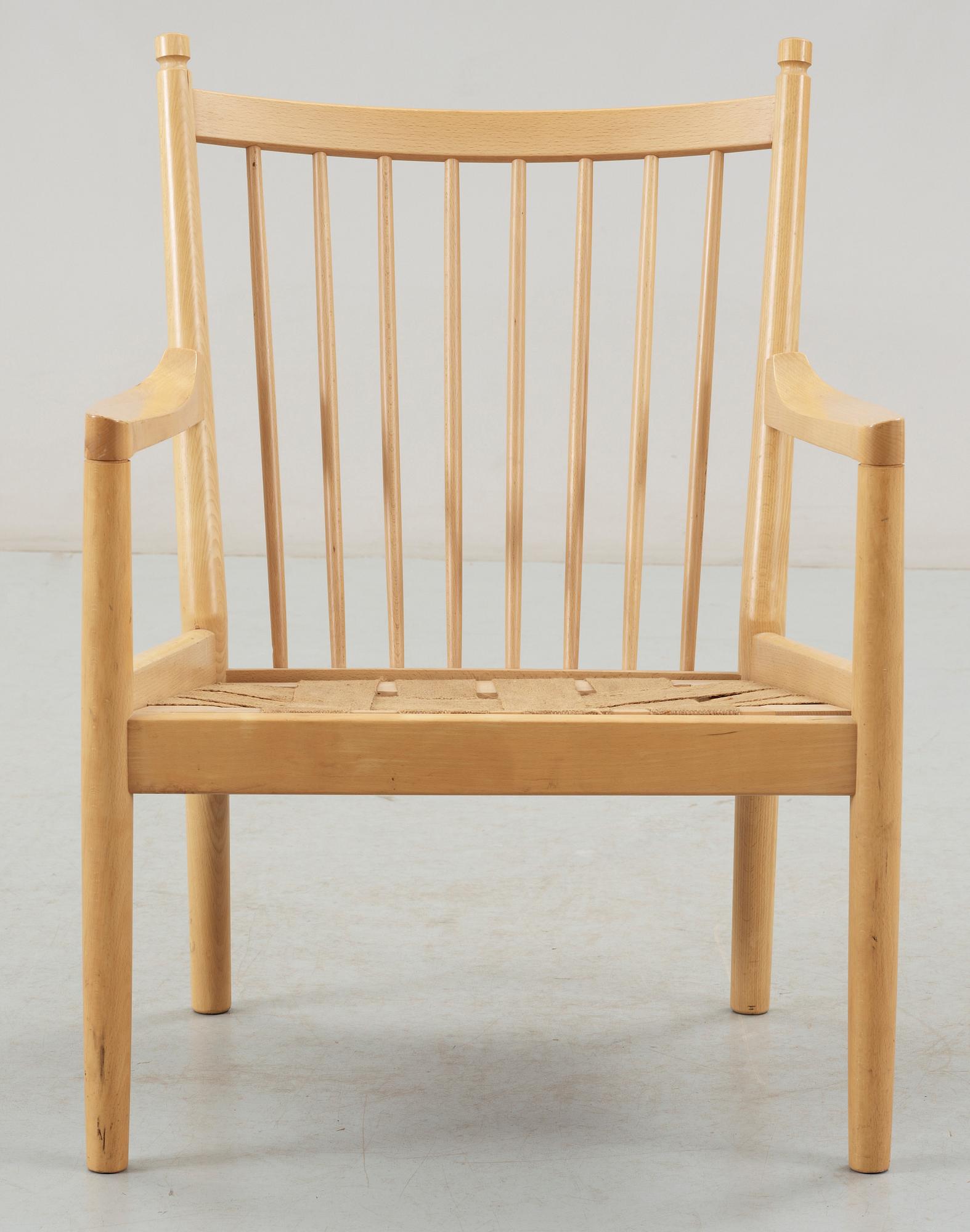 KARMSTOL, Hans J Wegner, Fritz Hansen, modell: FH 1788, Tremmestol, ritad 1945.