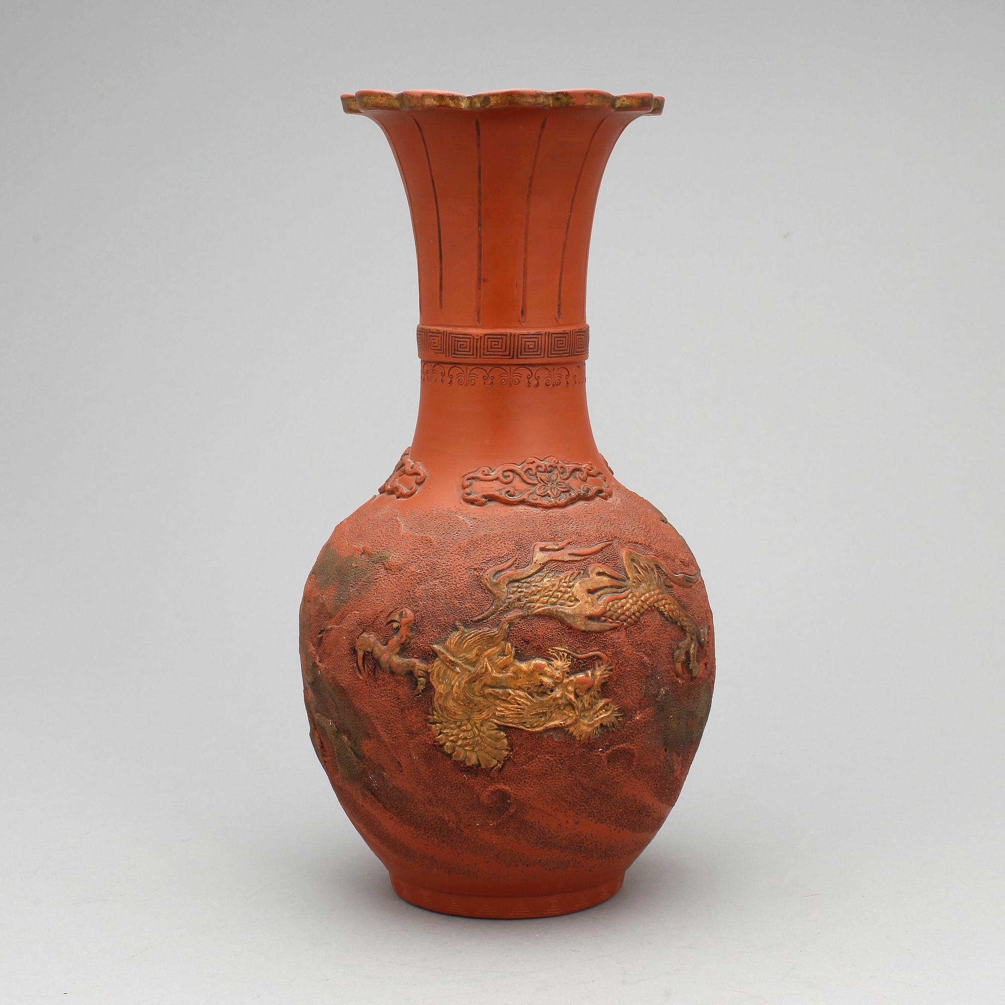 VAS, lergods, Kina, sen Qing, 1800/1900-tal.