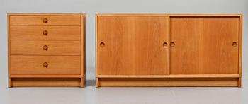 SIDEBOARD samt BYRÅ, "Öresund", Börge Mogensen.