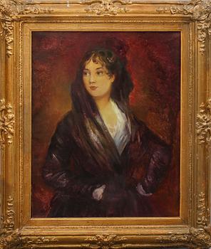 TADEUSZ KAMASA, olja på duk, signerad.