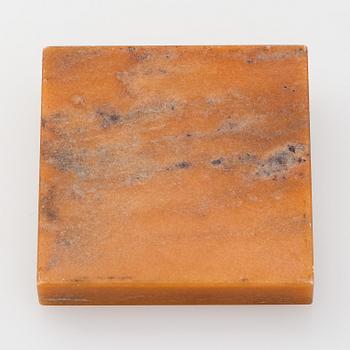 Bertel Gardberg, A lidded silver box with rosewood interior,  for Kultateollisuus, Turku 1968.