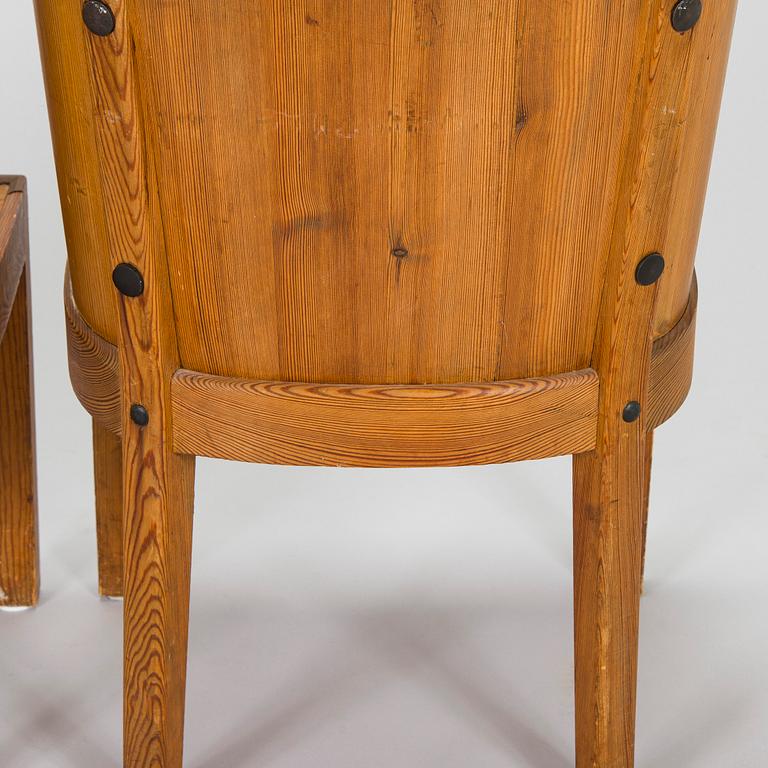 Axel Einar Hjorth, Two 1930s 'Lovö' chairs for Nordiska Kompaniet.