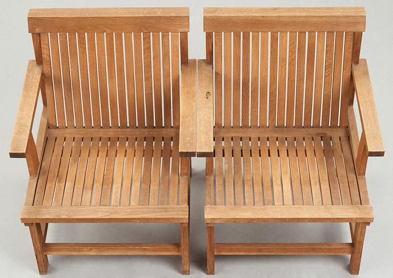 John Kandell, a pair of easy chairs, protypes probably made by cabinetmaker David Sjölinder 1950's.