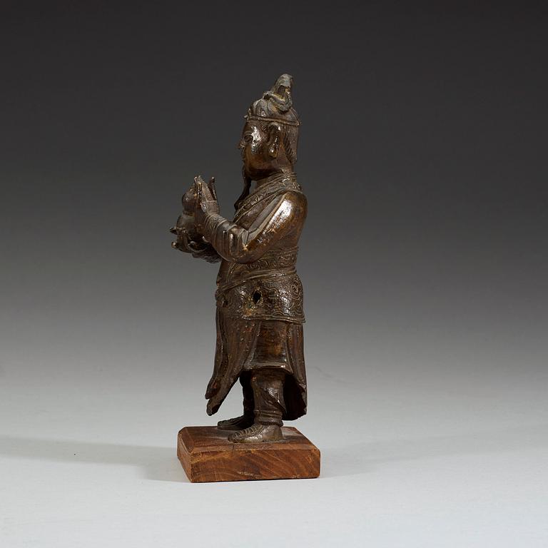 A bronze figure of a High Daoist official, Ming dynasty (1368-1644).