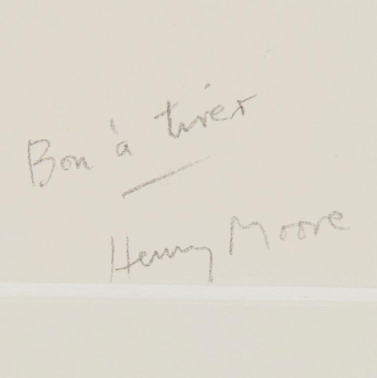 Henry Moore, "Kaksi istuvaa hahmoa".