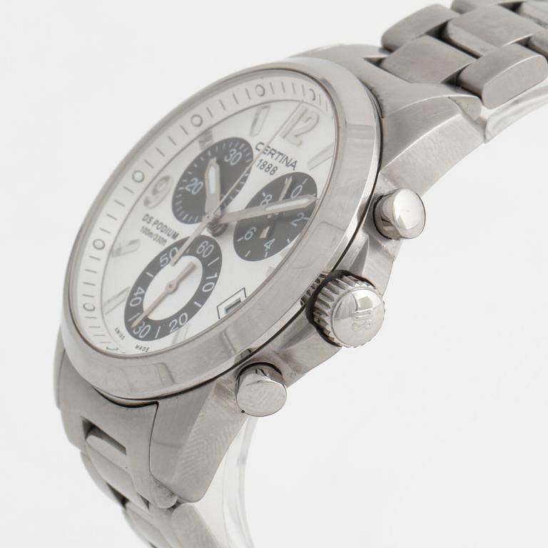 CERTINA, DS Podium (100 m/330 ft), armbandsur, 40 mm, kronograf.