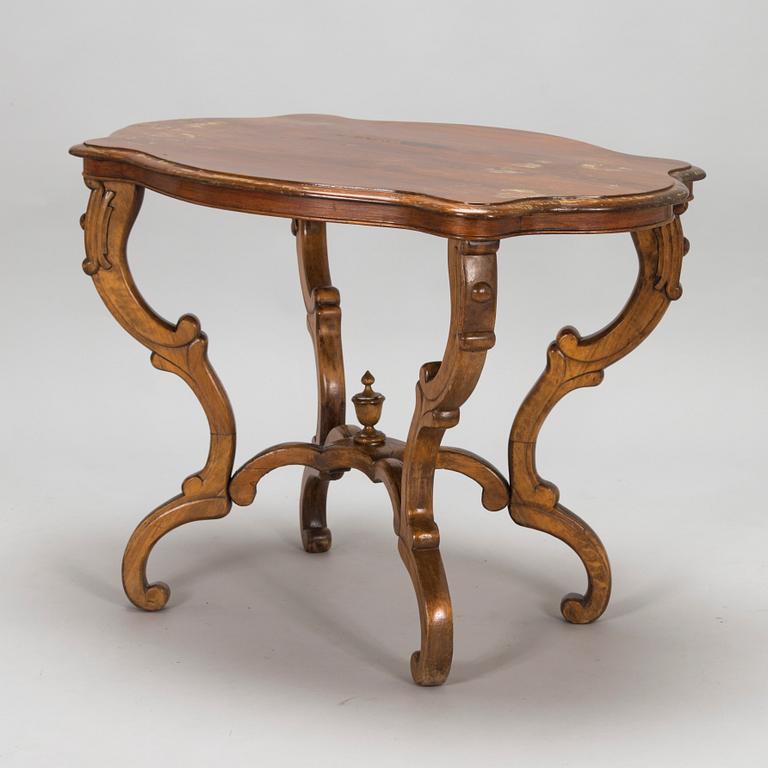 Neo-rococo table, late 19th century.
