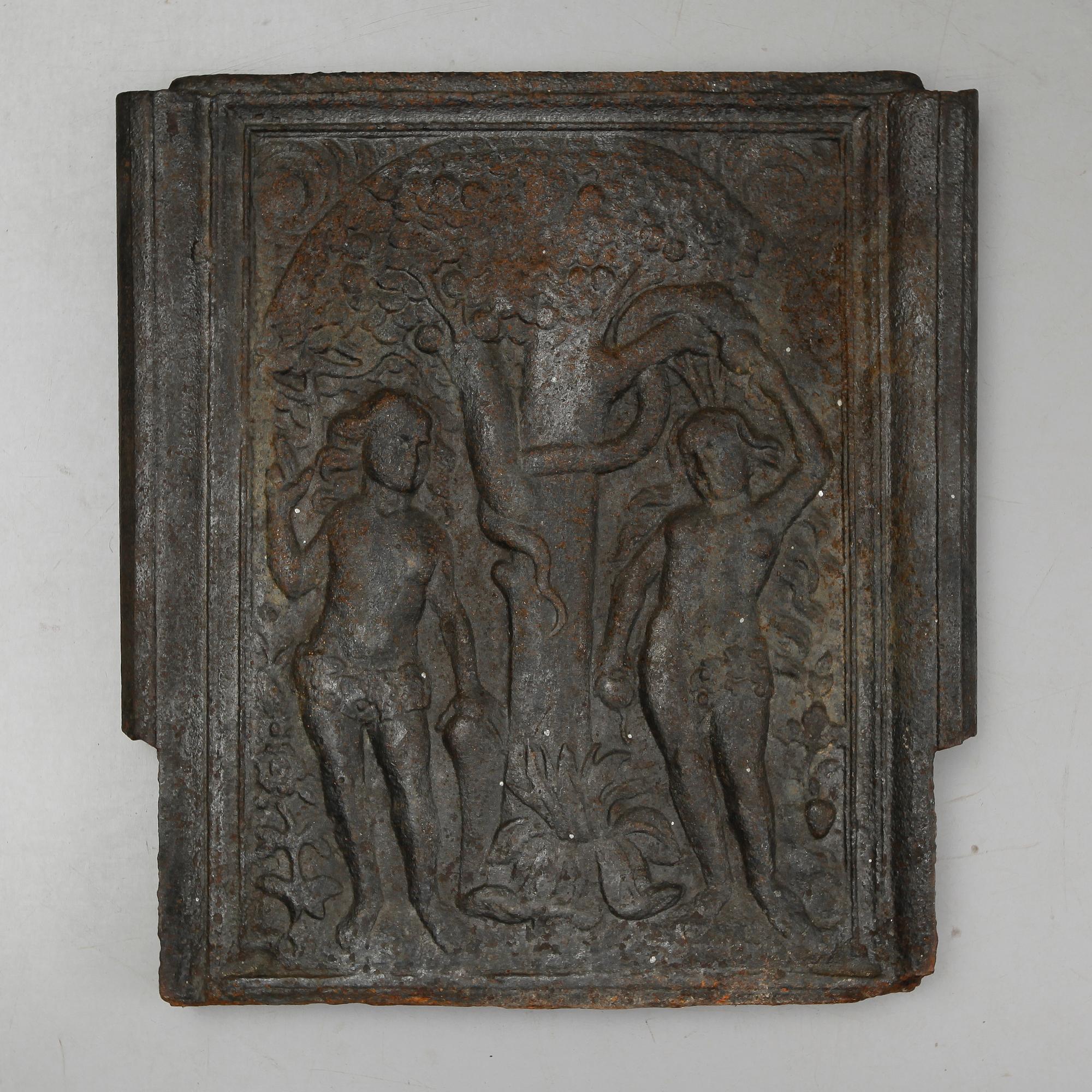 SÄTTUGNSPLATTA, gjutjärn, 1800-tal.