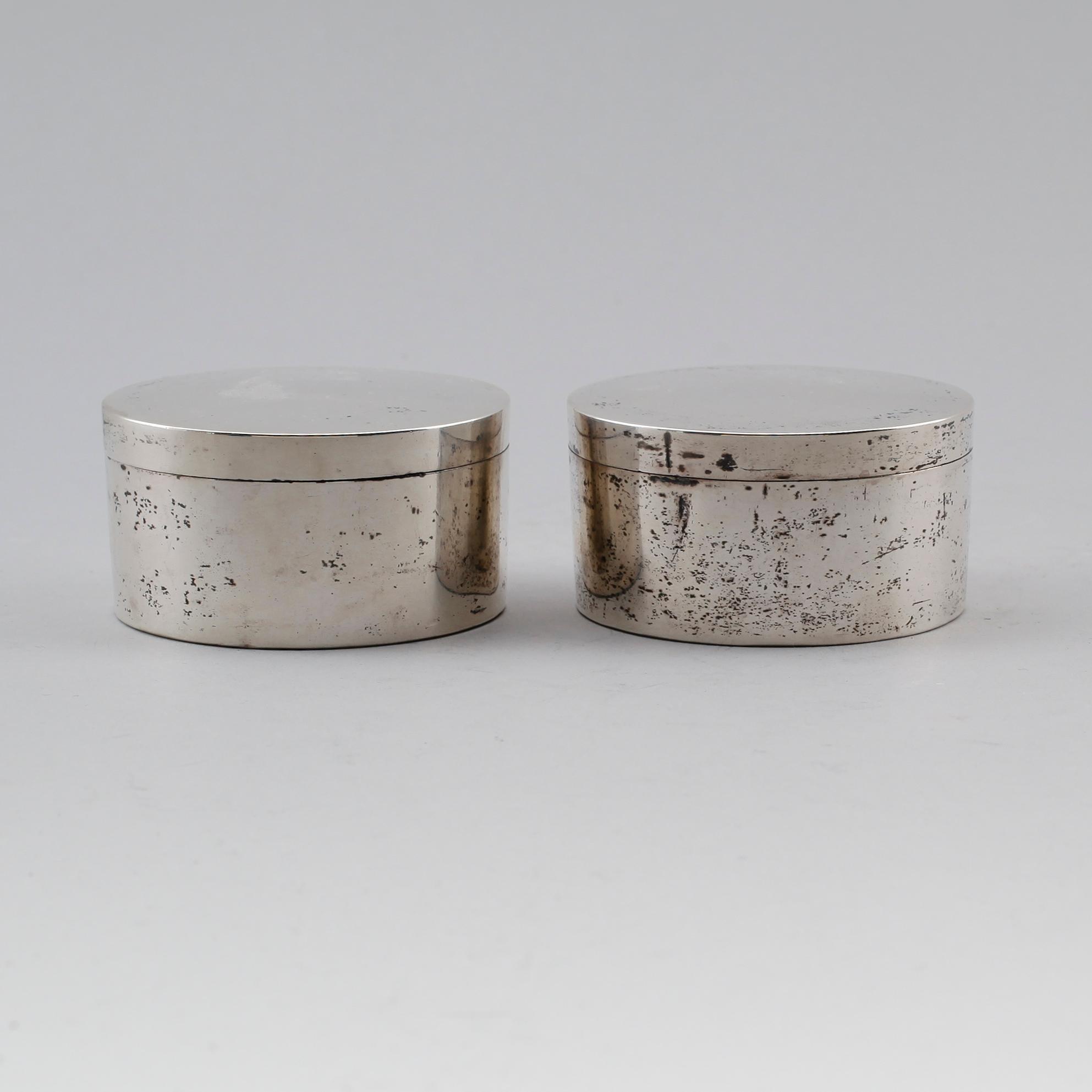 DOSOR, 1 par, silver, Nils Tornberg, Linköping 1812. Vikt ca 191 gram.