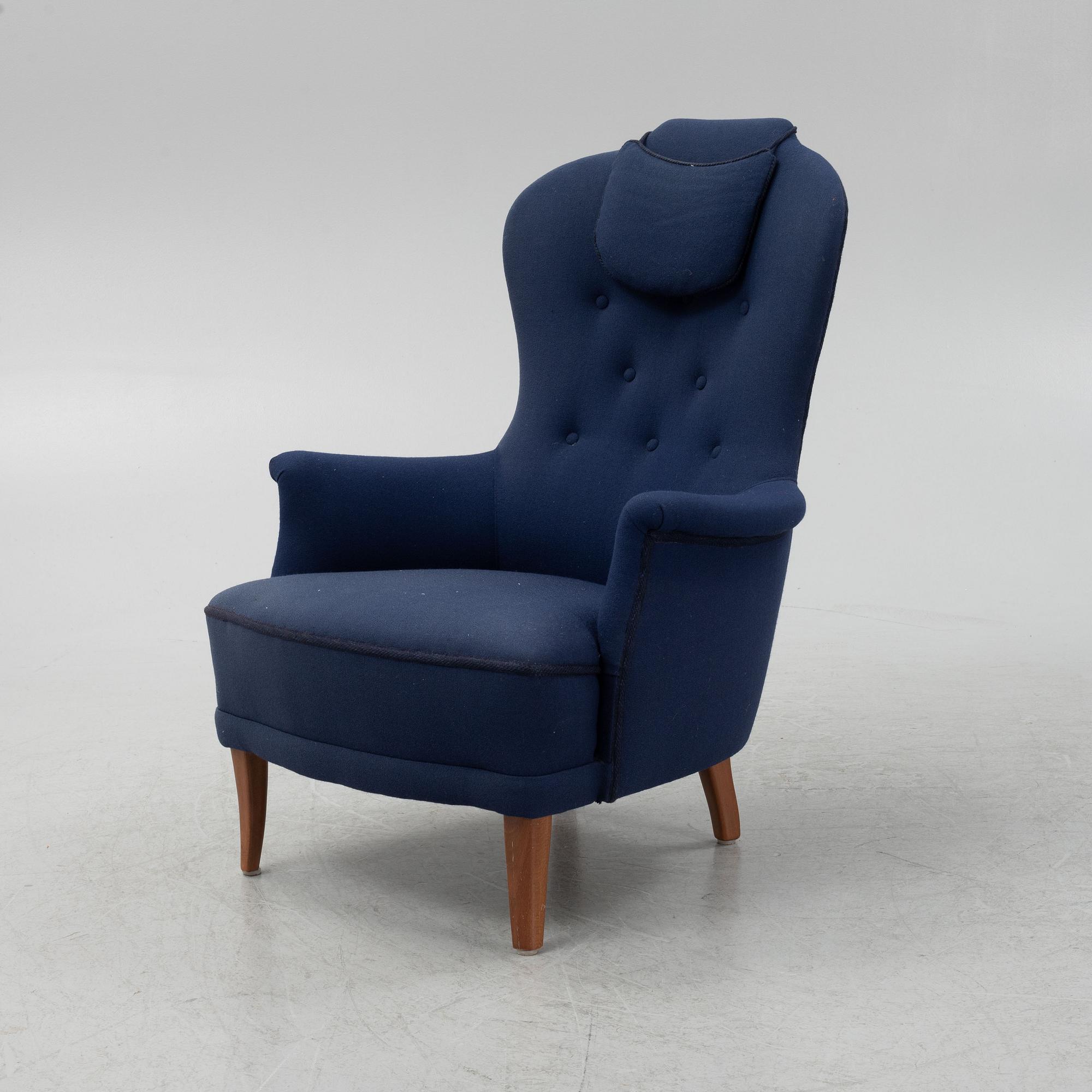 Carl Malmsten, fåtölj, "Farmor", 1900-talets andra hälft.