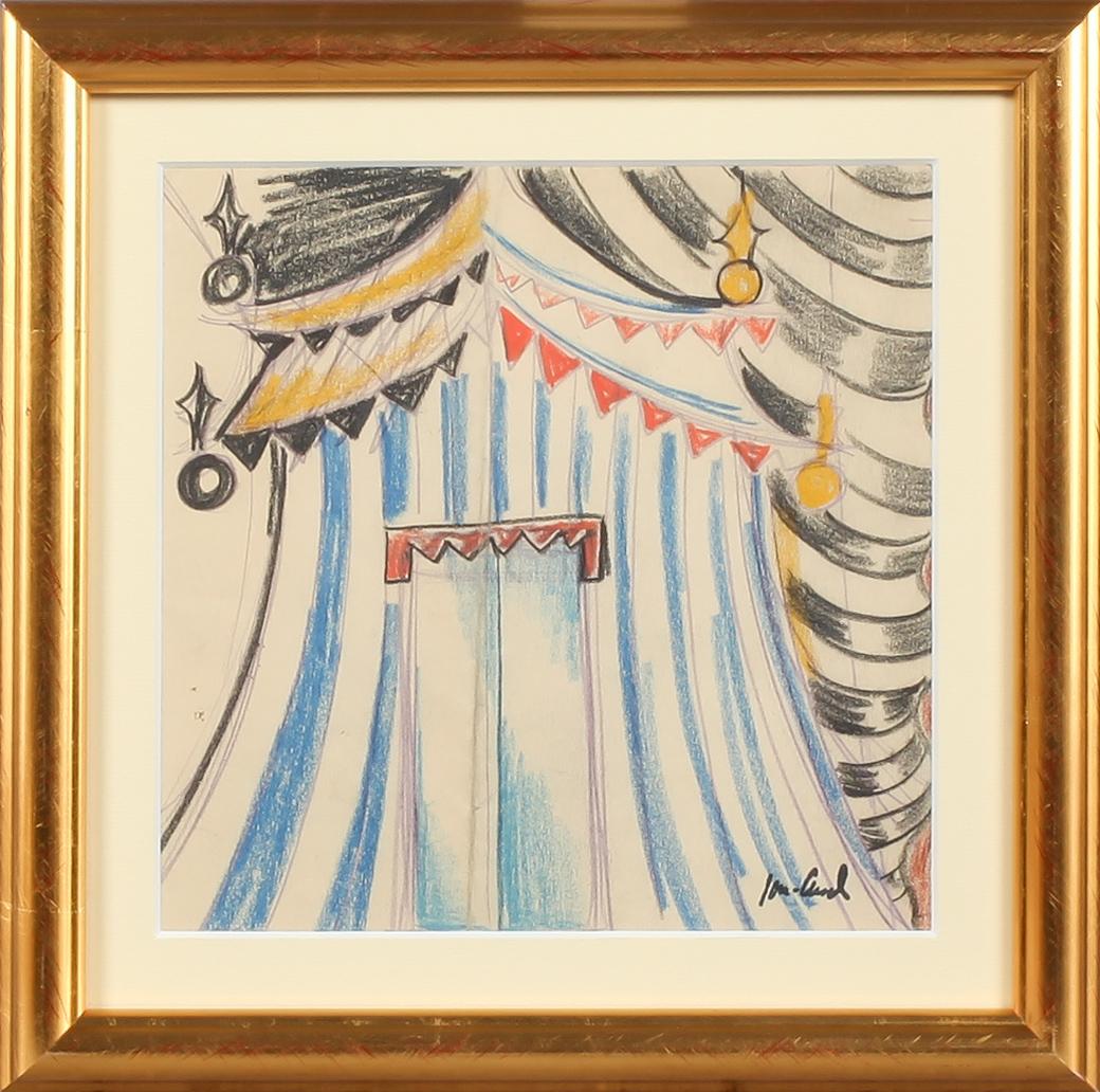 JOHN JON-AND, pastell, signerad.