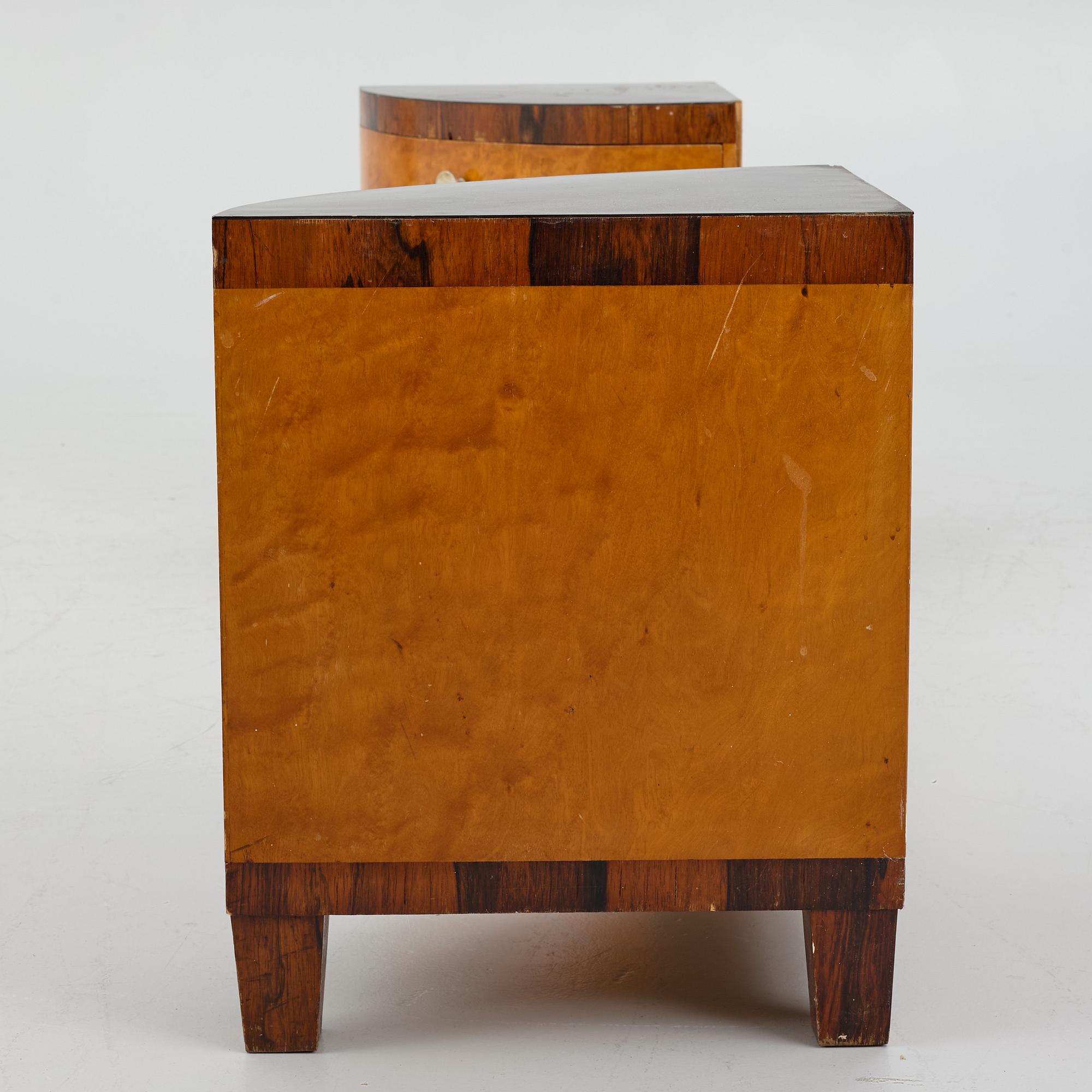 An Art Déco dressing table with large mirror, 1930's.
