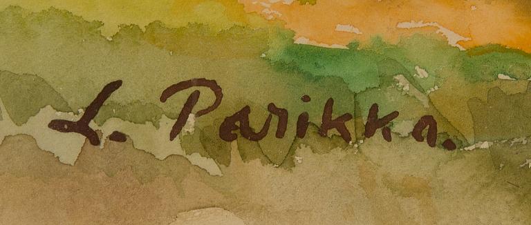LAURI PARIKKA, vesiväri, signeerattu.